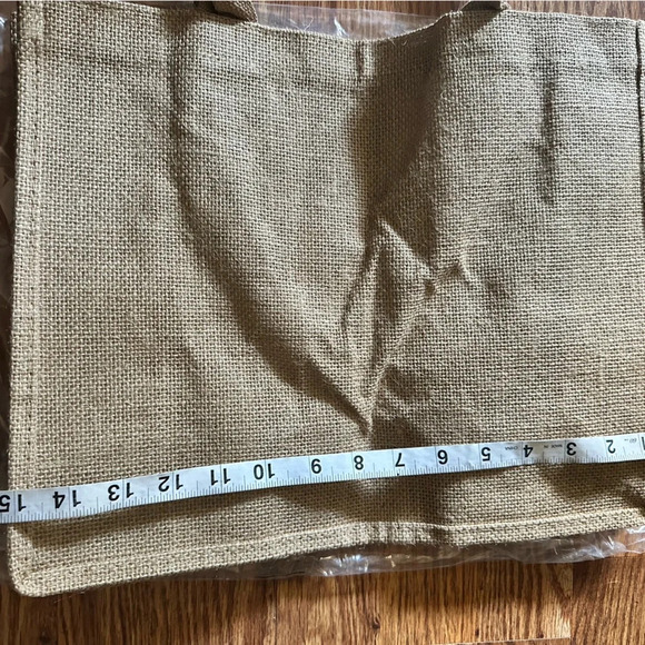 🆕 Burlap Tote Bag - Picture 4 of 4